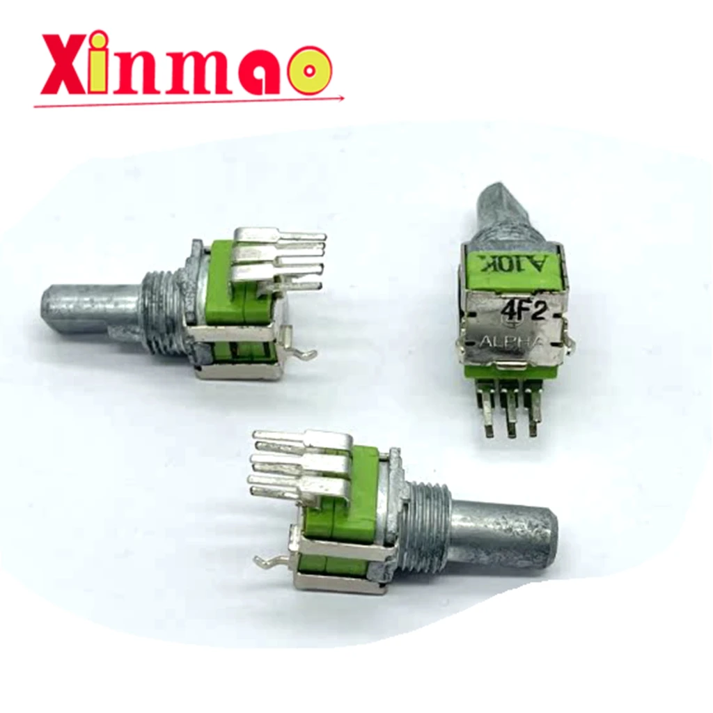 ALPHA Taiwan Aihua RD092F precision dual potentiometer A10K axis length 15mm half axis