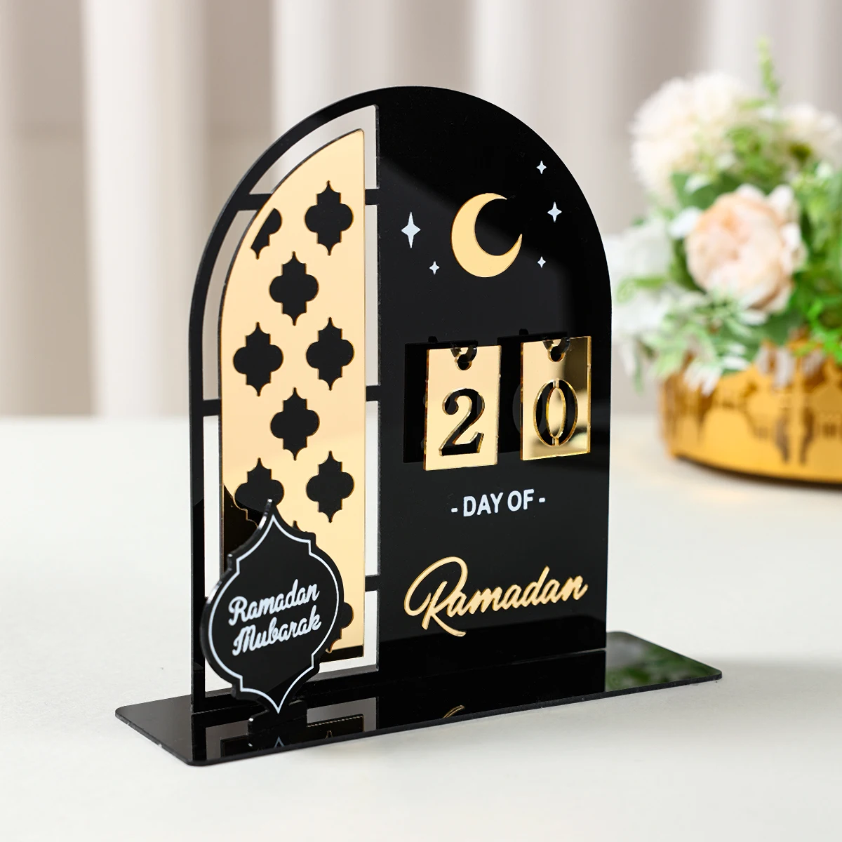 رمضان العد التنازلي التقويم عيد مبارك زخرفة رمضان الديكور 2025 للمنزل رمضان كريم الإسلامي مسلم ديكور الحفلات الهدايا