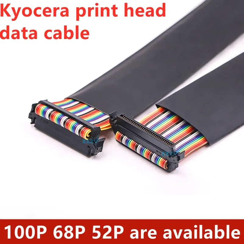 UV printer Kyocera print head data cable 100 pins 68 pins 52 pins flat data cable for Kyocera printhead data line 8 p power cord