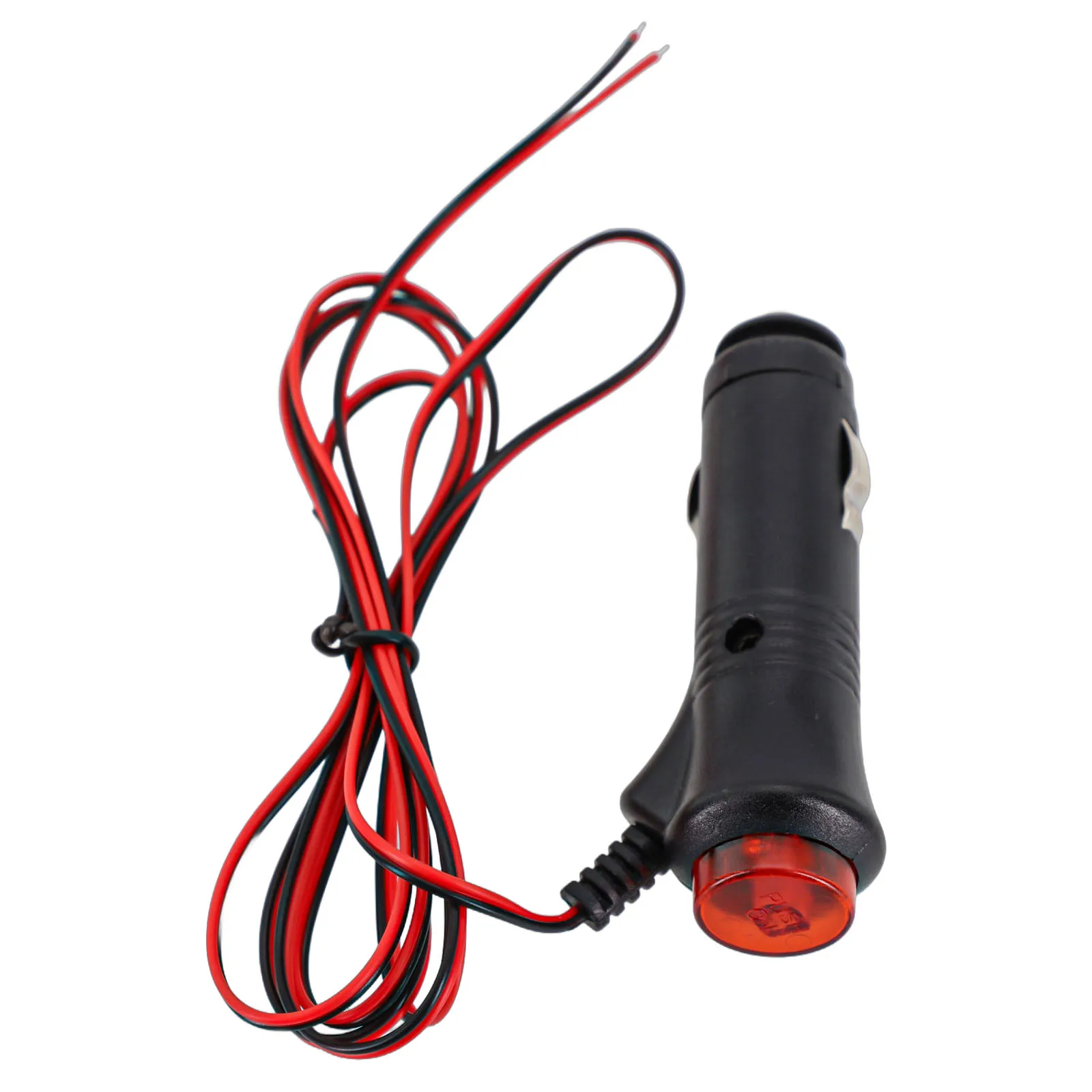 Replacement Power Cord Black+red Installation On Off Switch Power 5W Cord Fitment For 12V Cars Male Power Plug