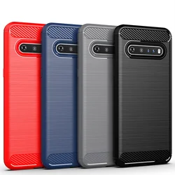 For Cover LG V60 ThinQ Case For LG V60 ThinQ V60 Thin Q Coque Shockproof Silicone Bumper Soft TPU Cover For LG V60 ThinQ Fundas