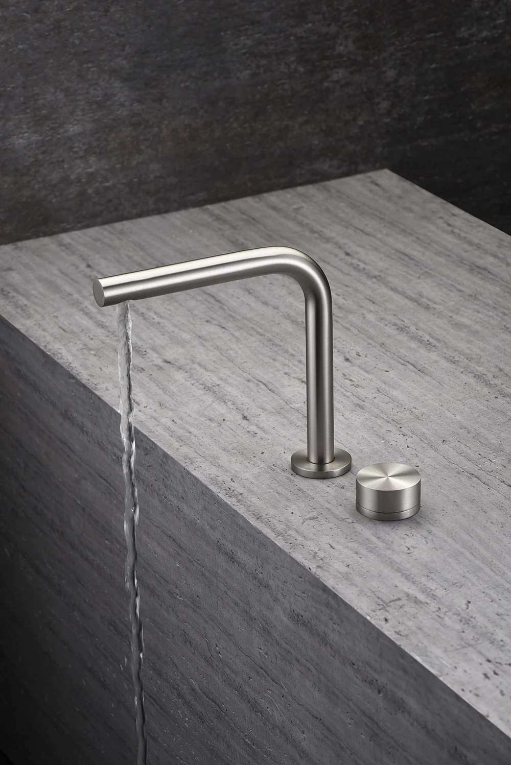 

Brass 2 Hole Bathroom Basin Faucet Rotating Widespread Grey/Nickel/Chrome Hot & Cold Mixer Sink Tap for Bathroom
