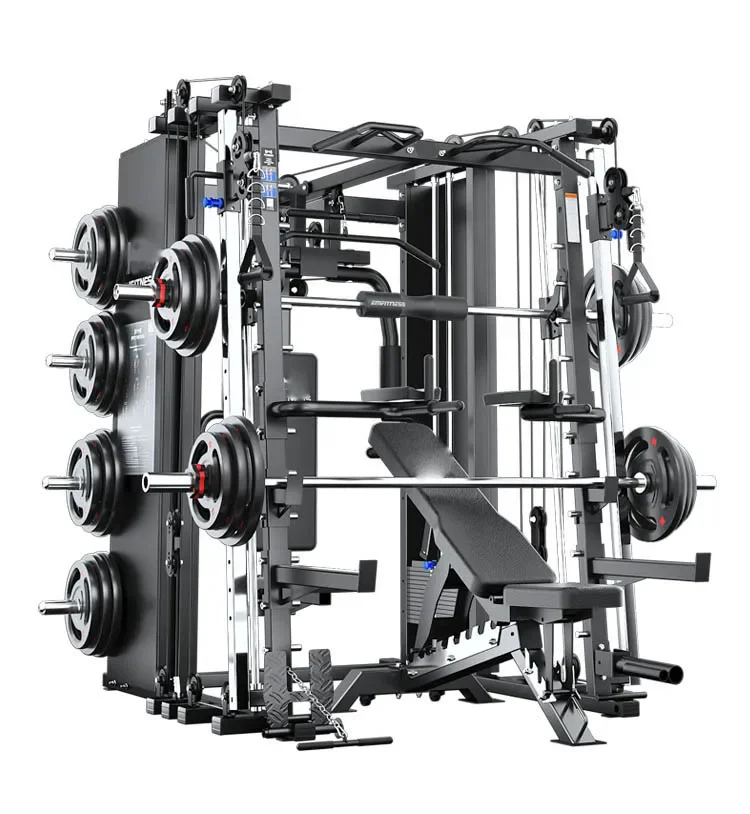 Wholesale Multi Functional Smith Machine with 150kg Weight Stack for Fitness Expert/ Power Squat Rack Gym Equipment