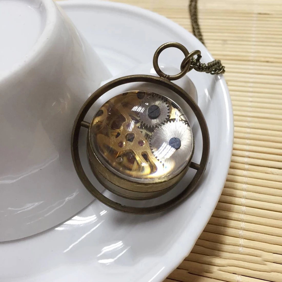 3 Pieces Luxury Vintage Mechanical Pocket Watch for Men Male Roman Numerals Dial Man Fob Chain Man Old Collection Pendant Clock