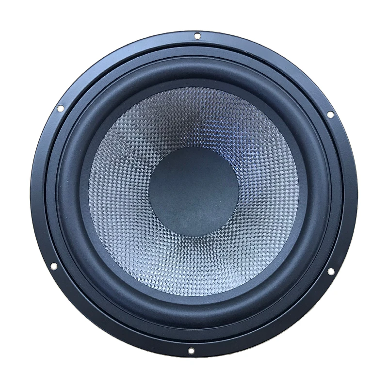 8Inch Carbon Fiber Rubber edge Iron frame 41Hz-6KHz 92DB 4Ω/8Ω Optional Mid Woofer Speaker Rated Power 100W 120mm-Ferrite magnet