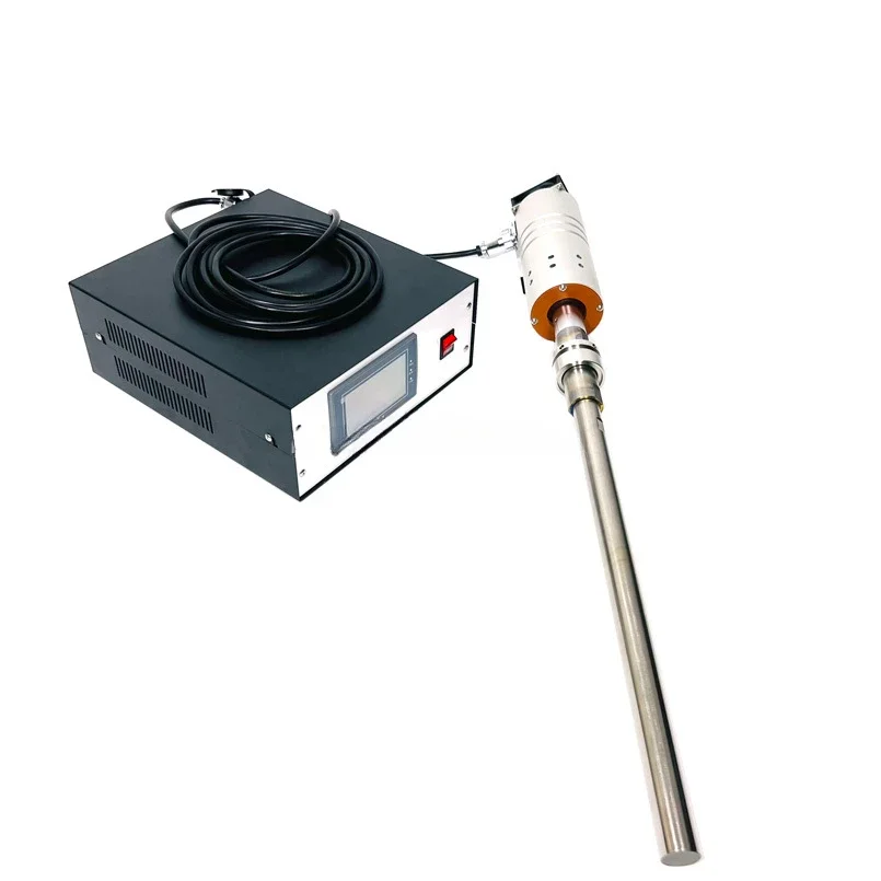 2kw High Power Ultrasonic Tubular Transducer 20khz Titanium Alloy Ultrasound Vibration Rod for Chemical Liquid Reactor