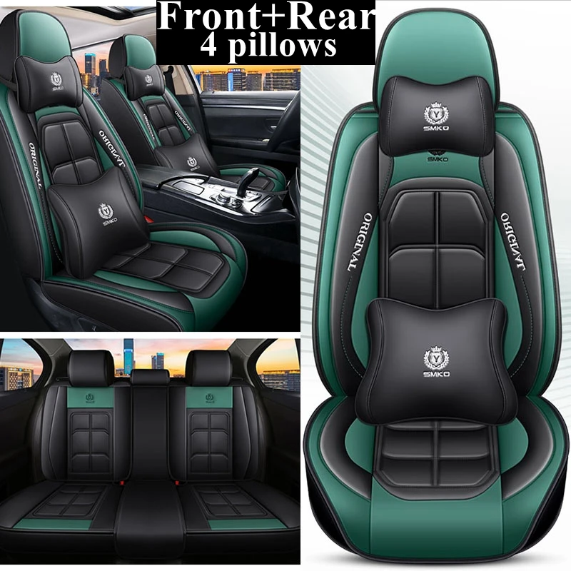 

Front+Rear Full Set Car Seat Covers for Kia Sorento Niro Opirus Carens Stonic Forte Cadenza K9 Borreg VQ KCV4 Stinger K9 Maxima