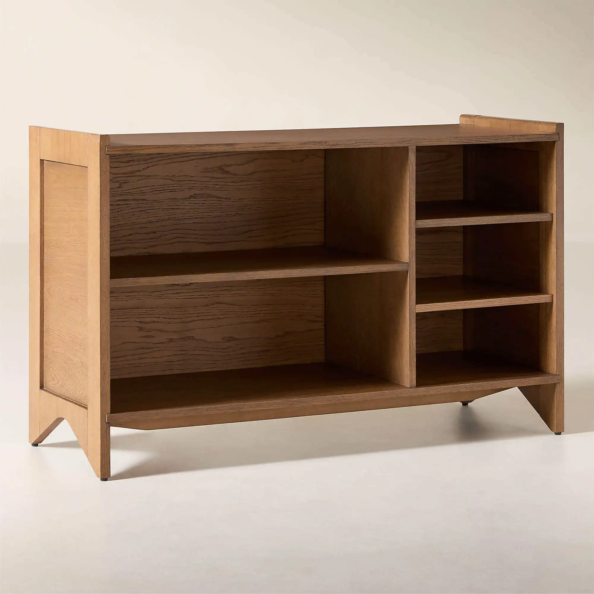 Z DU'S Modern Solid Wood Cabinet With Semi-open Design, Featuring Excellent Display Effect And Affordable Price.Z