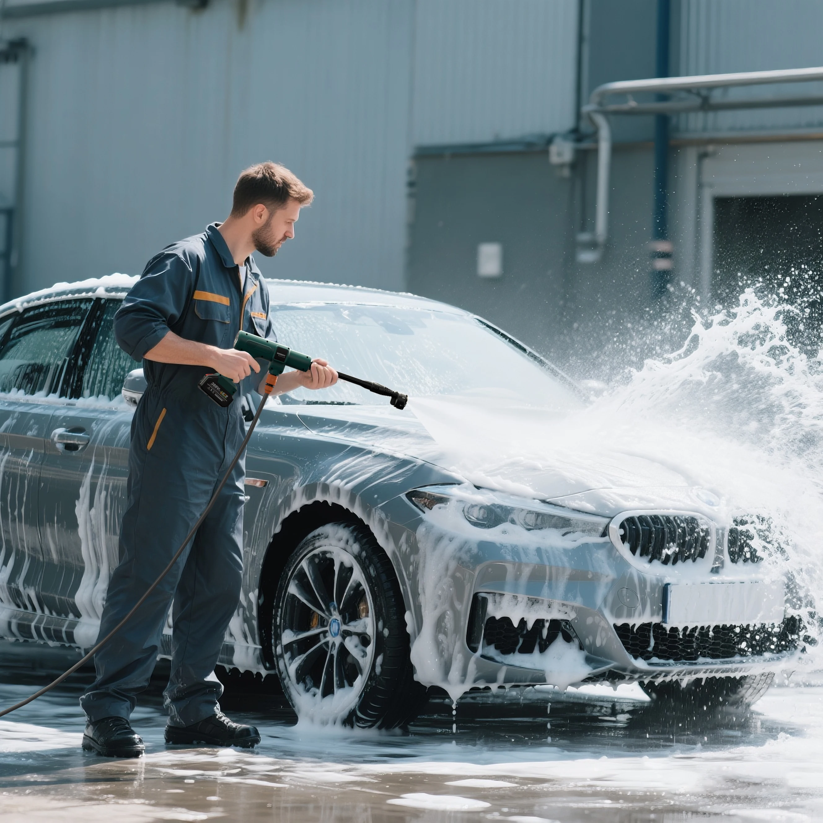YOFIDRA 200Bar 3500W Brushless Electric High Pressure Washer 6-in-1 Car Washing Garden Water Spray Gun for 18-21V Battery