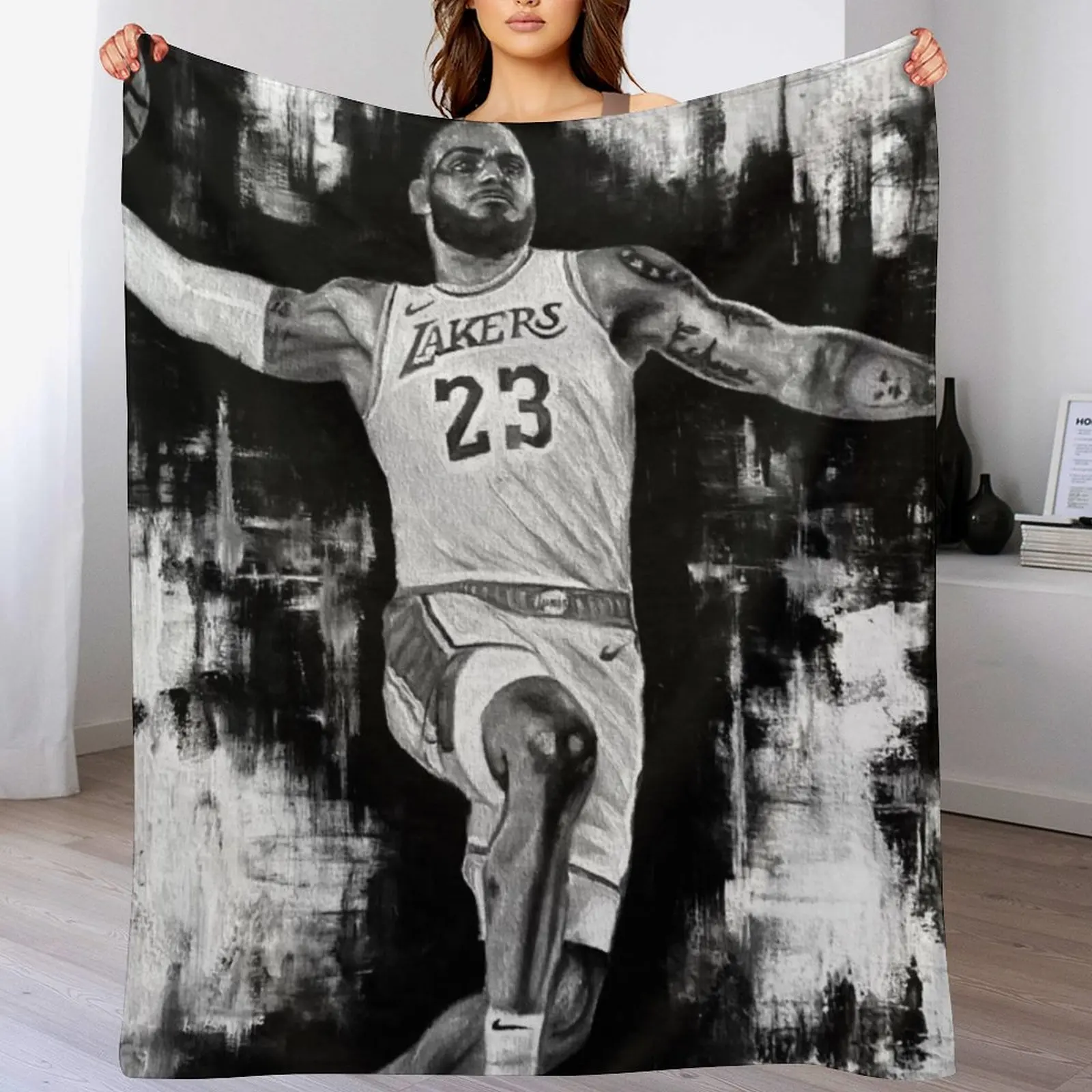 Lebron Throw Blanket Decoratives Softest halloween Stuffeds Blankets