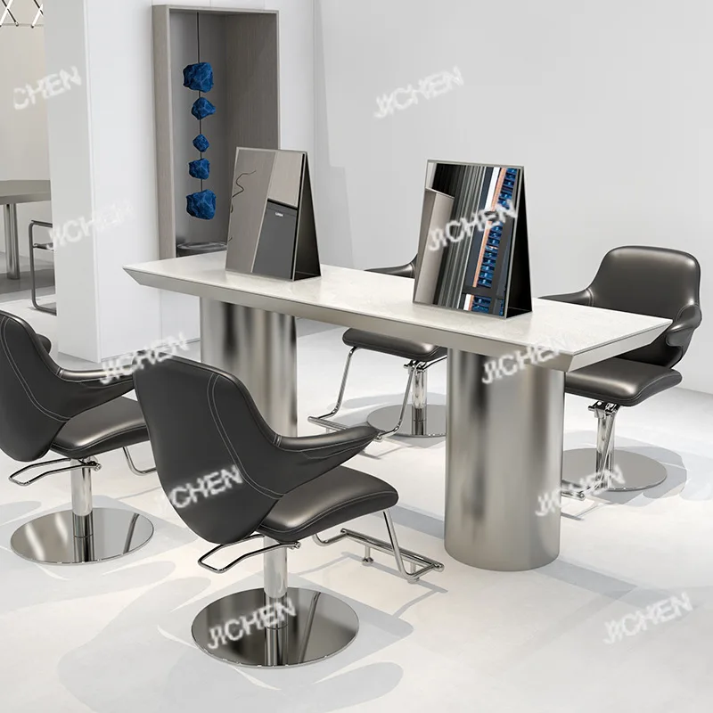 

Internet celebrity barber shop mirror fashion light haircut mirror wall-mounted hair salon