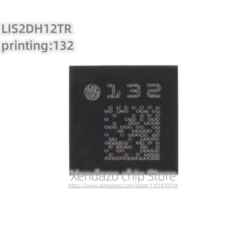 10pcs/lot LIS2DH12TR printing 132 LGA-12 package Original genuine 3-axis MEMS accelerometer motion sensor chip