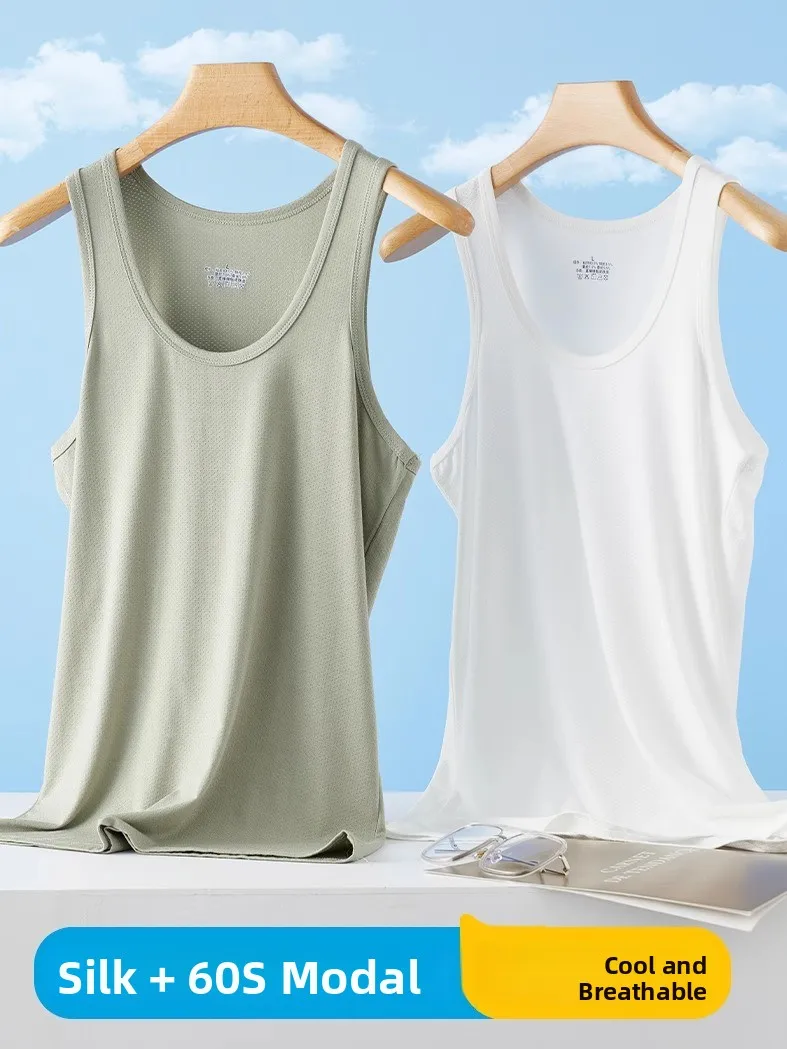 

Мужской модальный жилет, летний тонкий спортивный Fitn, дышащий топ без рукавов, верхняя одежда, круглый спортивный жилет Ne, бренд JONES ARK