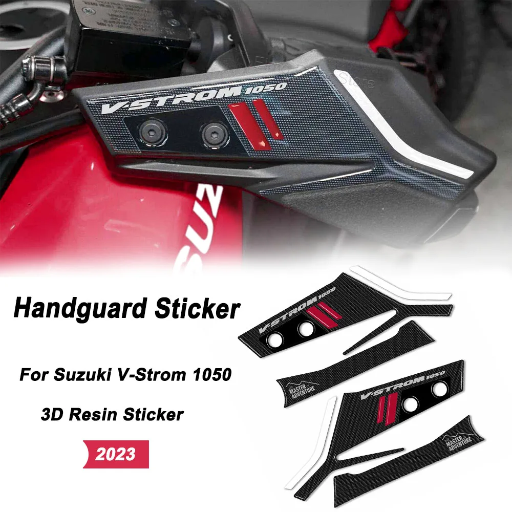 For Suzuki V-Strom 1050 2023 Motorcycle 3D Gel Epoxy Resin Sticker Handguard Waterproof Anti-scratch Protection