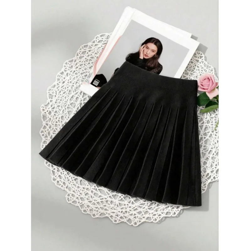 

Женская плиссированная короткая юбка: модная, женственная, универсальная, с нейтральной талией, из различных материалов