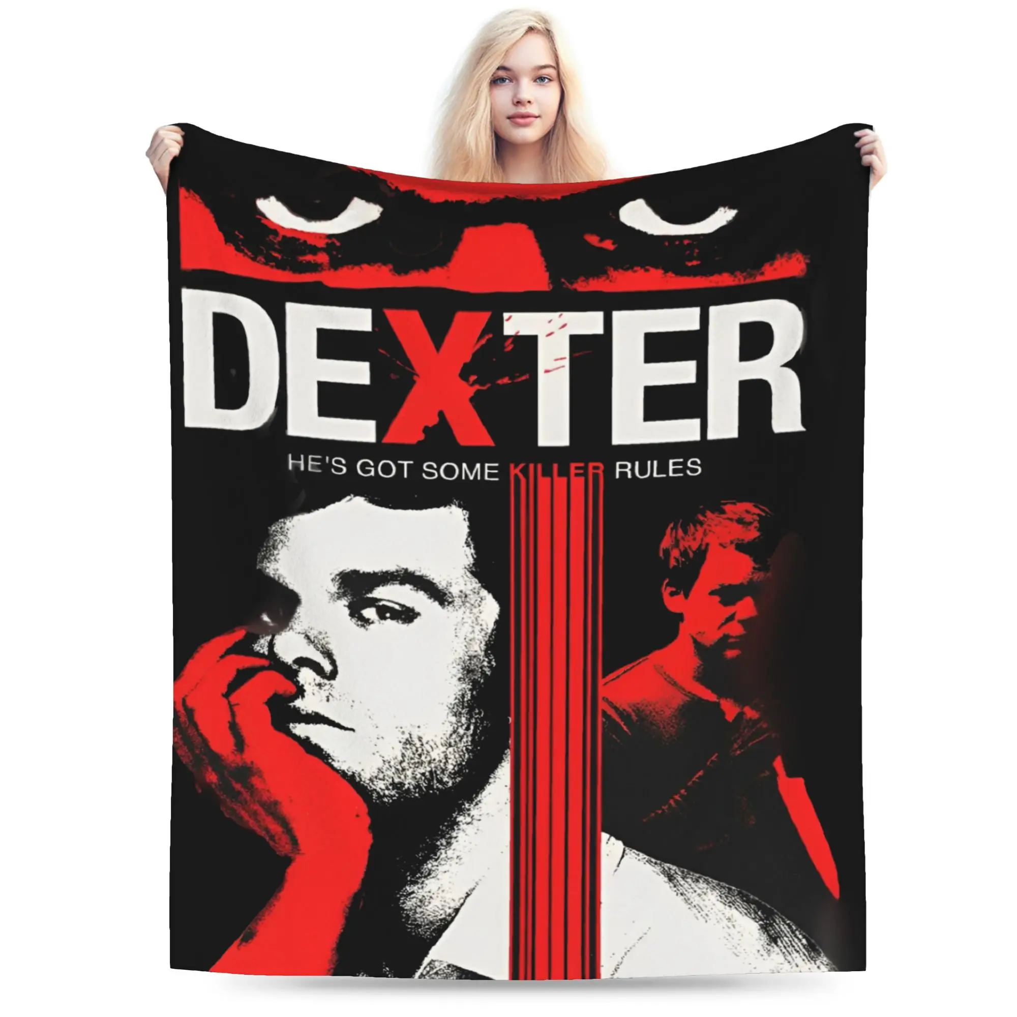 DEXTER MORGAN Blanket Ultra Soft  Throw Blankets for Bed 50x60 Inch Multi-size Plush Thin Quilt