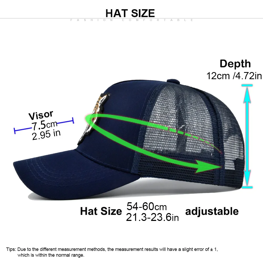 Gorra de pesca protección UV unisex – Estampado tigre transpirable - imagen 2