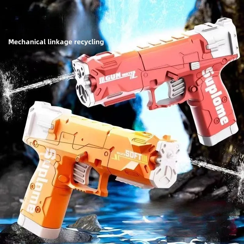 ของเล่นชายหาดสระว่ายน้ําสําหรับเด็กกลางแจ้งในฤดูร้อน ปืนฉีดน้ําขนาดเล็กแบบต่อเนื่อง ของเล่นน้ําขนาดเล็ก