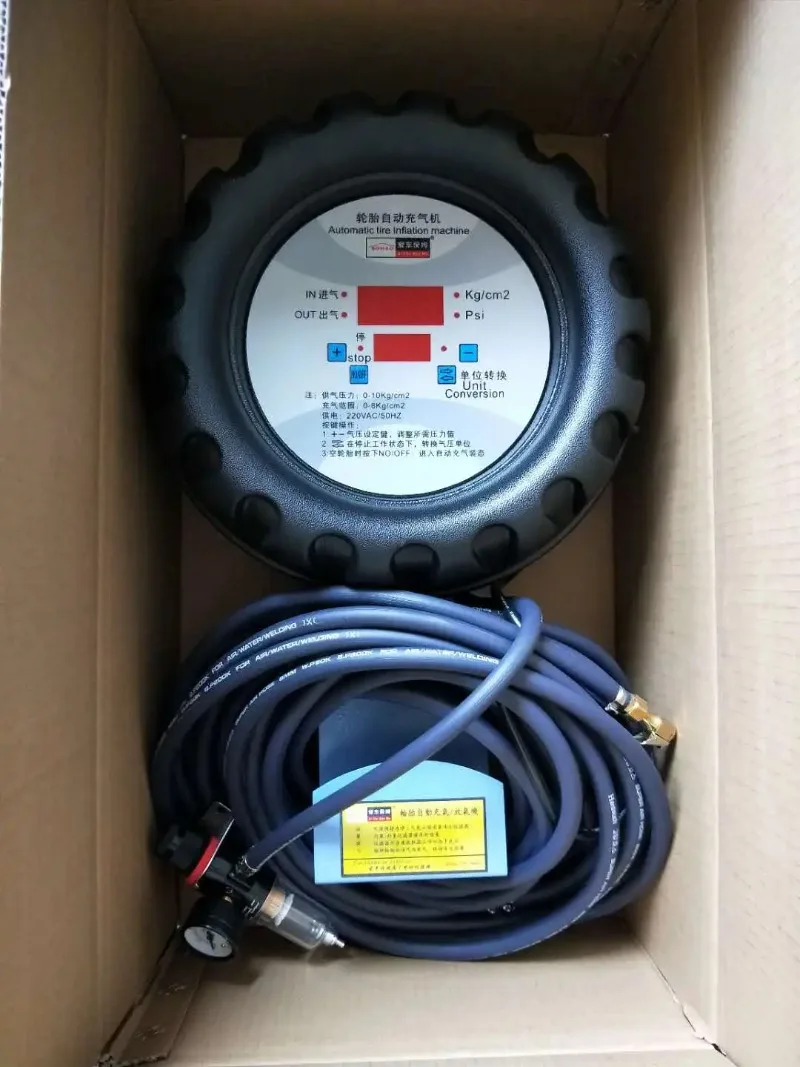 wall amount digital tire inflator for tire repair shop