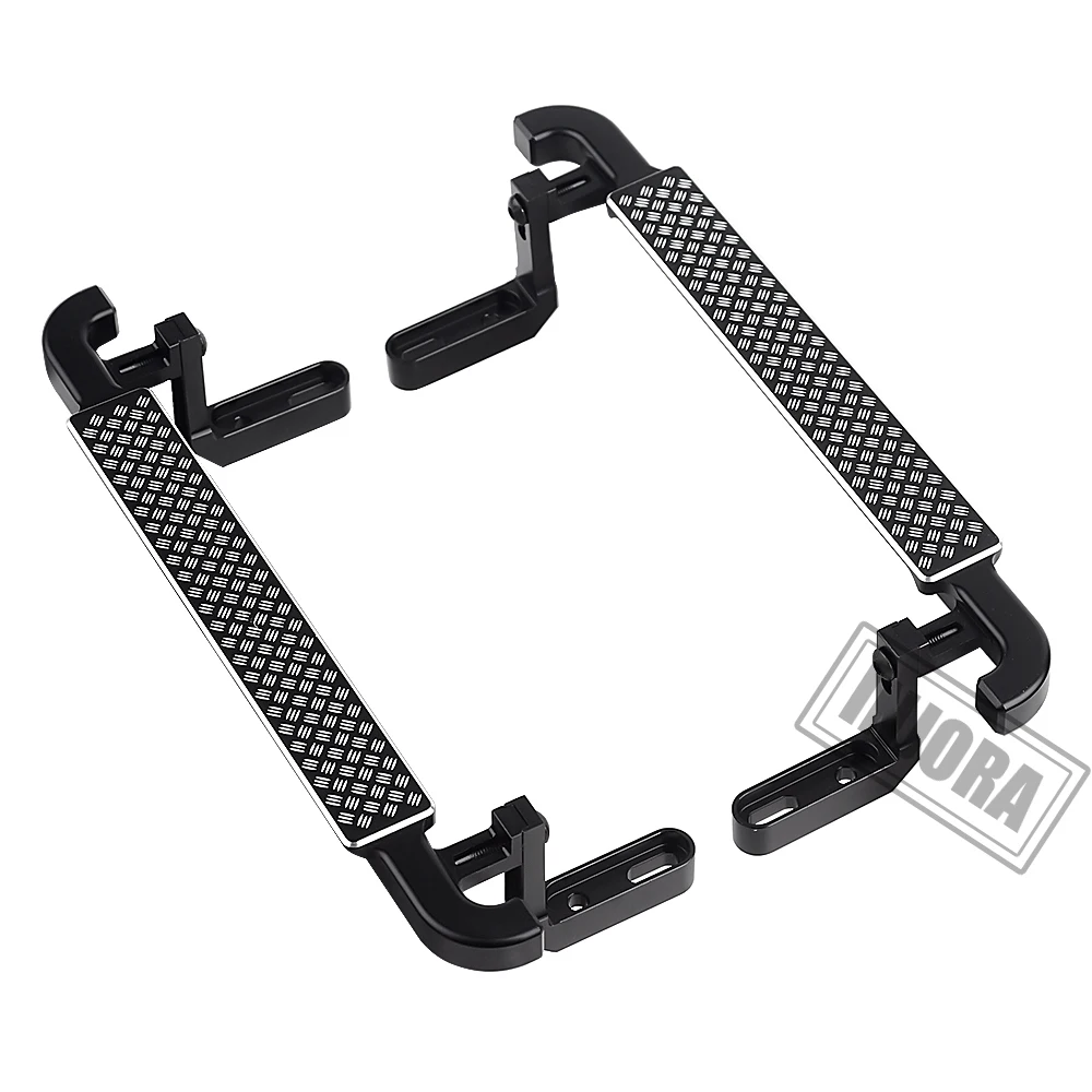 INJORA 2PCS Metal Black Side Pedal Rock Sliders for 1/10 RC Crawler Car TRX4 TRX-4