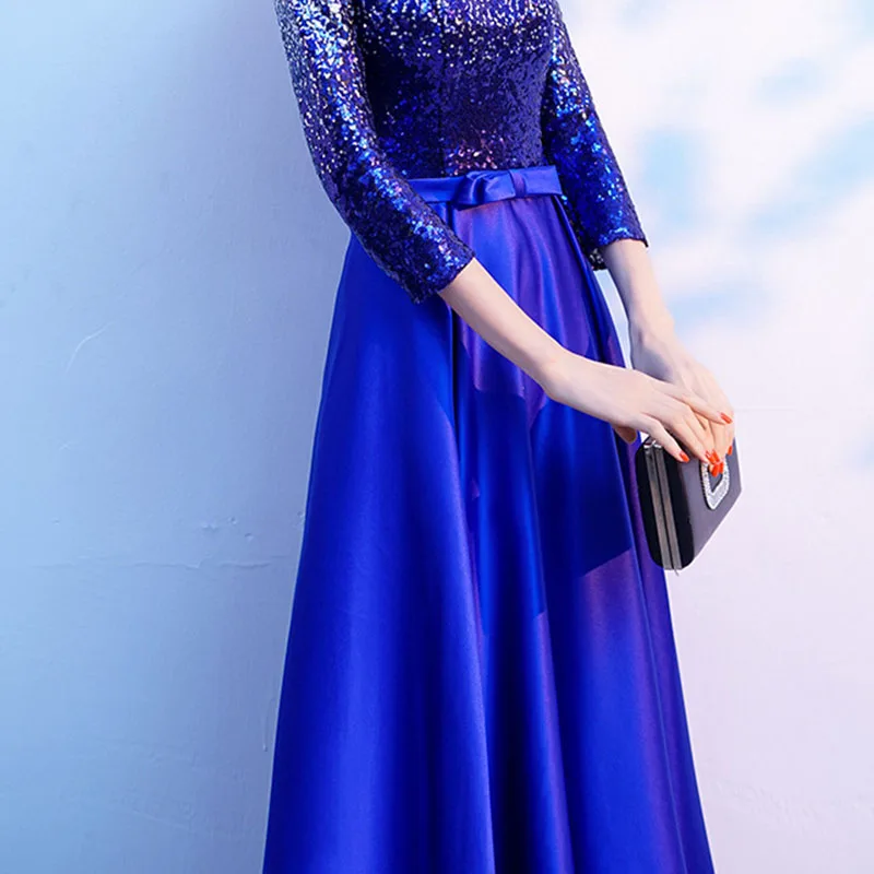 Long Fromal Sequin Prom Dress DongCMY Elegant Maxi Occasion Party Robes Soirees Plus Size Fashion For Women