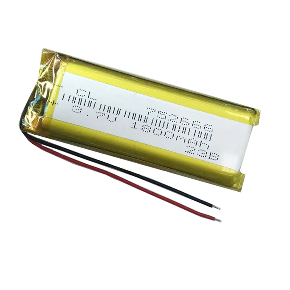 1-10PCS 752666 752565 752570 3.7V 1800mAh Polymer Lithium Battery For MP3 Notebook Machine GPS PSP E-Books Power Bank Tablet PC