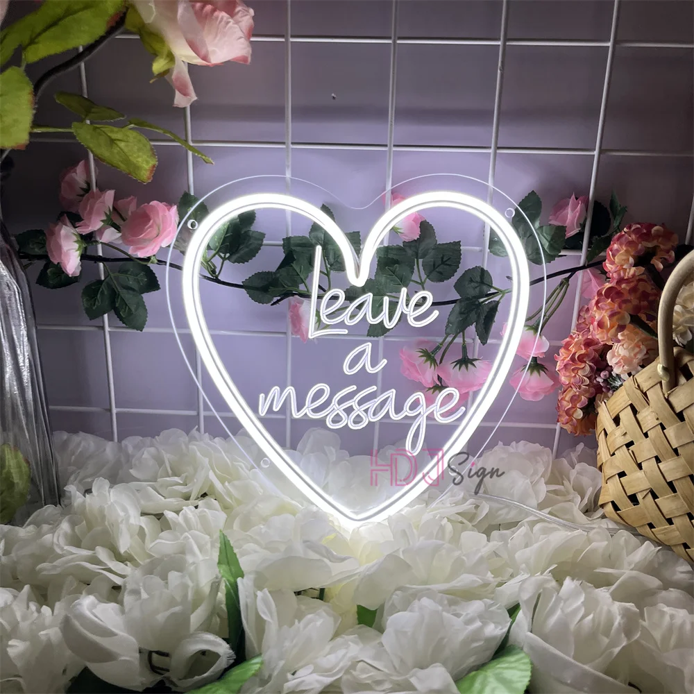 Leave A Message Neon Sign Led Wall Coffee Bar Room Decor Neon Light Signs Bedroom Cafe Tea Bar Decoration Business Lights