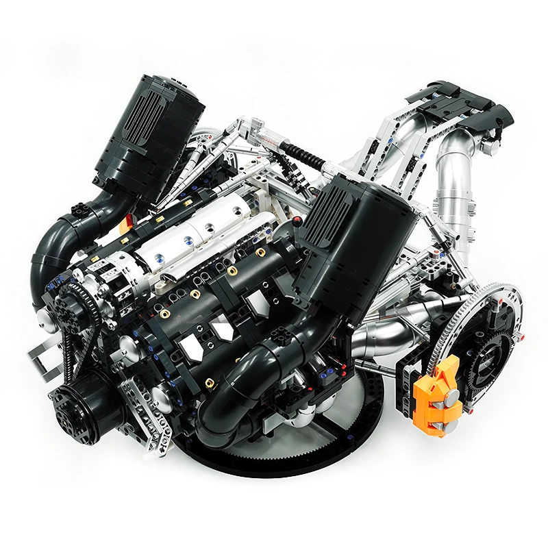 MOULD KING 10248 High-end Technische JZK V8 Hyper Motor Modell Baustein Ziegel Montage Puzzle DIY Spielzeug Junge Weihnachten geschenk Kind