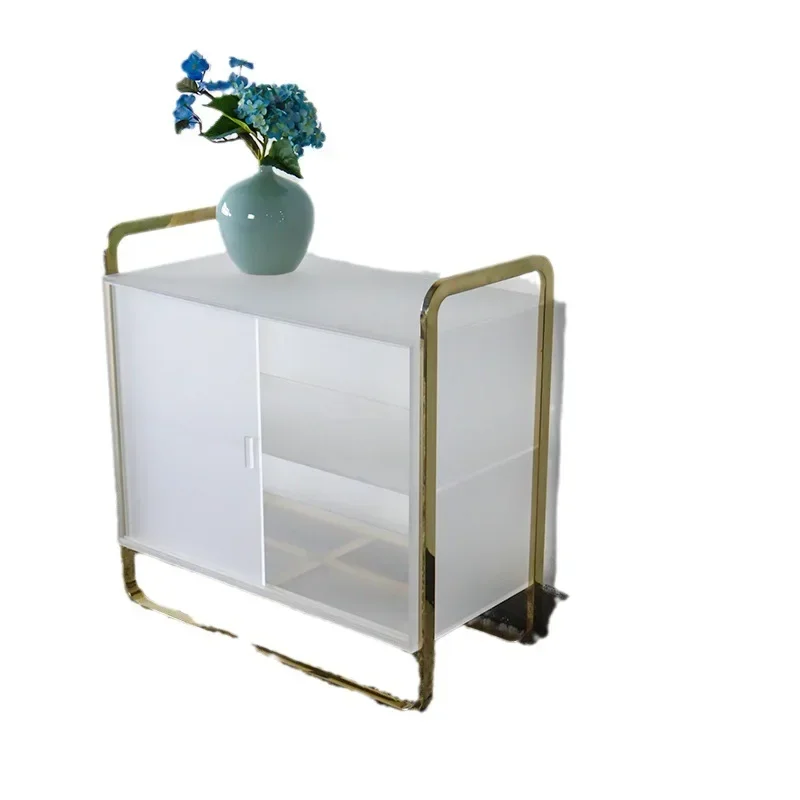 Acrylic modern simple multi-layer light luxury shoe rack rack portable floor-to-ceiling shoe supplies display rack shoe cabinet