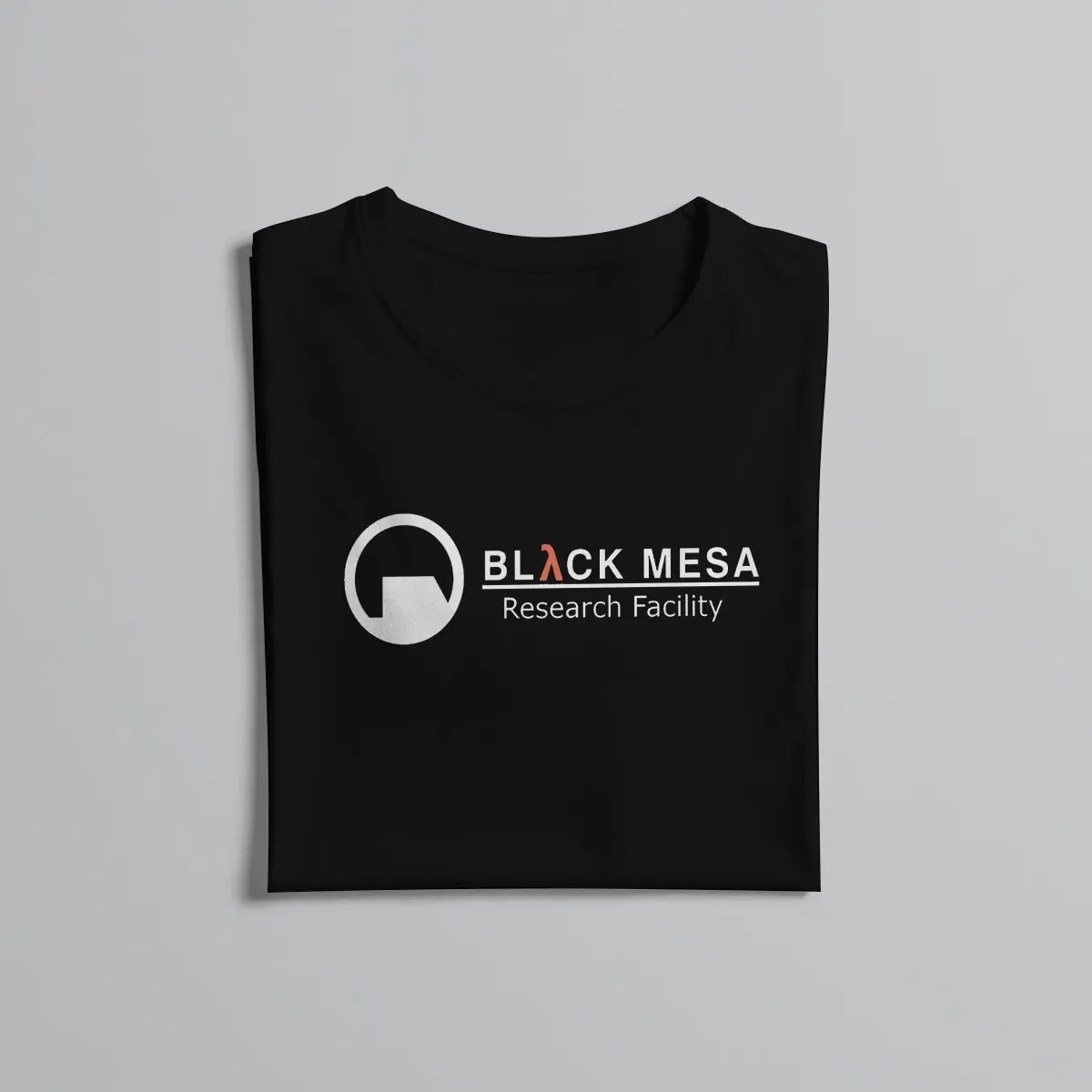 Half Life Game Black Mesa Research Facility Logo T Shirt Vintage Grunge Men\'s Tshirt O-Neck  Men Clothing