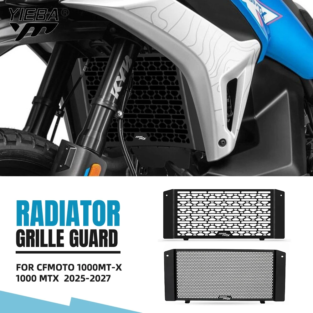 

Motorcycle Radiator Grille Guard Cover Grill Oil Cooler Guard Protector For CFMOTO 1000MT-X 1000 MTX MTX1000 2025 2026 2027