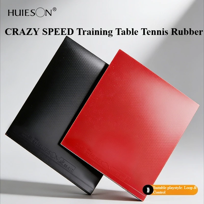 Goma de tenis de mesa Huieson CRAZY SPEED con esponja de alta elasticidad para entrenamiento, para topsles y control
