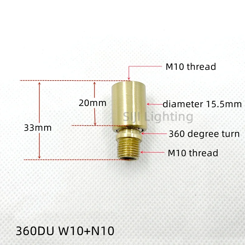 

Iron Lamp Base Connector Hardware Iron Adapter M10 M8 Thread Copper Color Universal Head Metal Ceiling Rose Canopy Adapter DIY