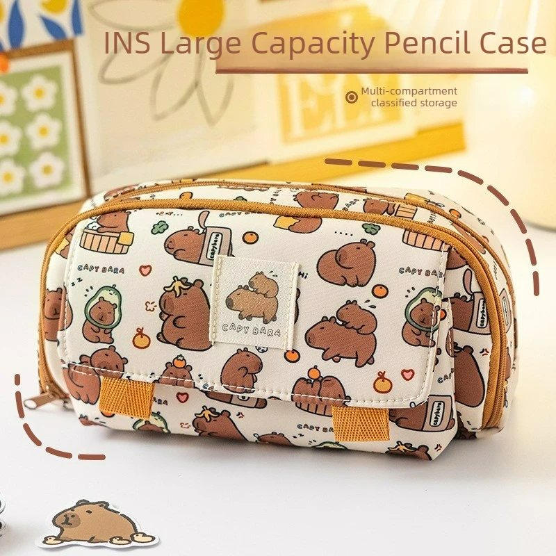 Sevimli Hayvan Kapibara Dört K - Pencil Case Large incelemesi ve fiyatı