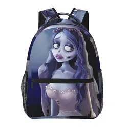 Emily The Corpse Bride Backpacks Boys Girls Bookbag Students School Bags Cartoon Laptop Rucksack Shoulder Bag Large Capacity