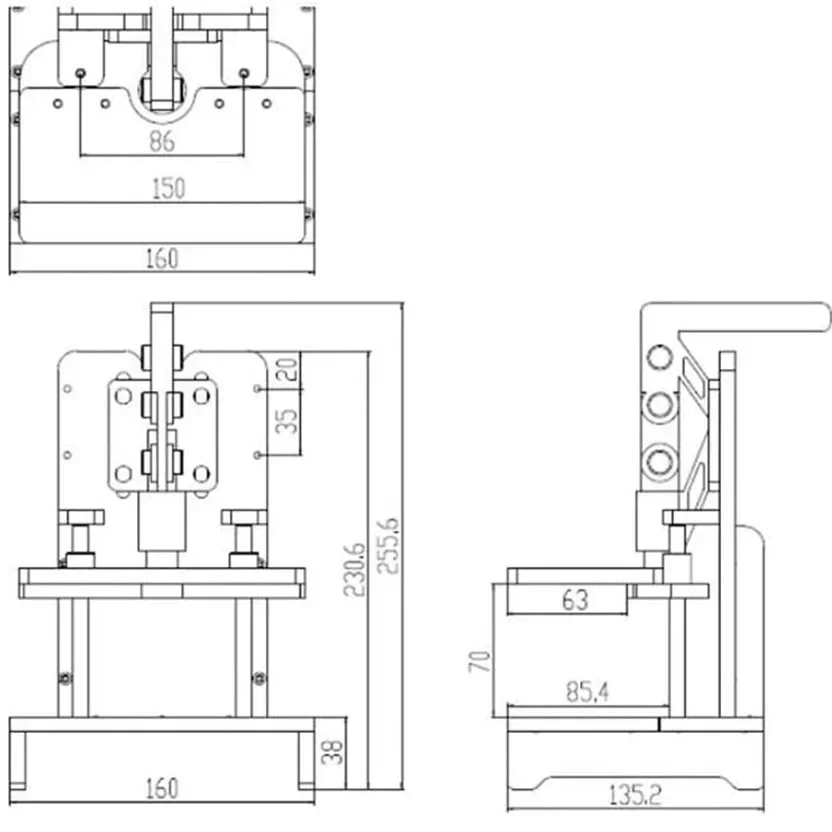 PCB Testing PCBA Test Stand Testing Frame Fixture PCB Test Fixture Embryo Frame Rack Circuit Test Jig Measurement