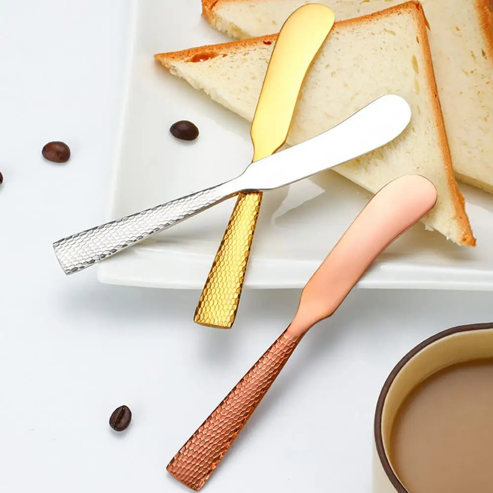 Condiment Utensil Sandwich Spreader Ergonomic Stainless Steel Butter Spreader Non-slip Cheese Knife Wooden Handle for Condiments