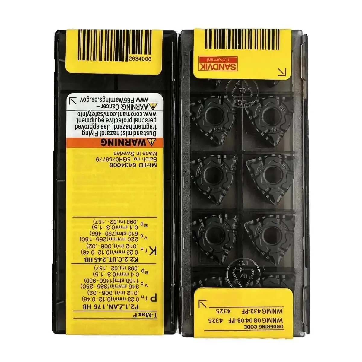 

Оригинальный SANDVIK/WNMG080408-PF 4325/лезвие с ЧПУ из твердого сплава, 10 шт.