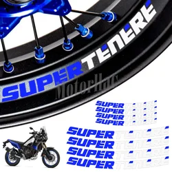 Motorcycle Reflective Wheel Rim Sticker Decal Accessories Waterproof For TENERE 700 XT660Z Ténéré 900 XT 1200 Z Super