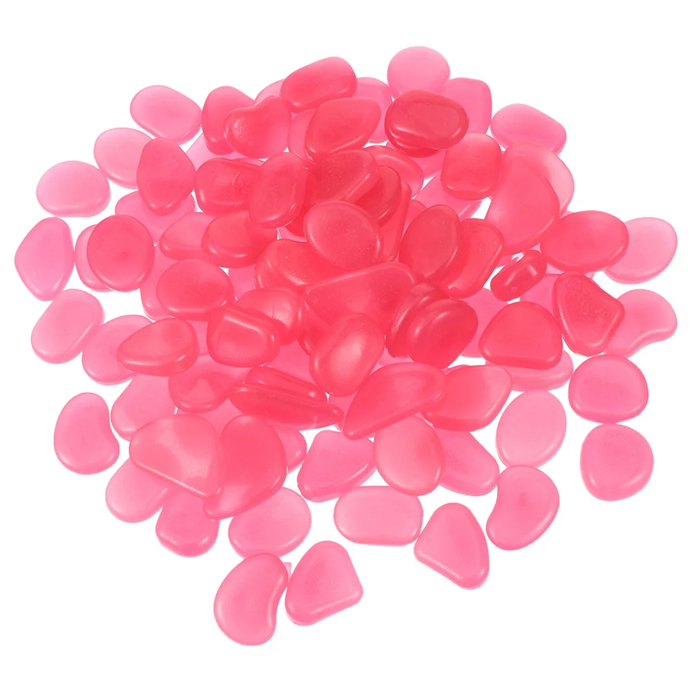

300Pcs Glow Stones Resin Pebbles Luminous Garden Aquarium Walkway Fish Tank Glow Rocks Luminous Pebbles Garden Rocks Decoration