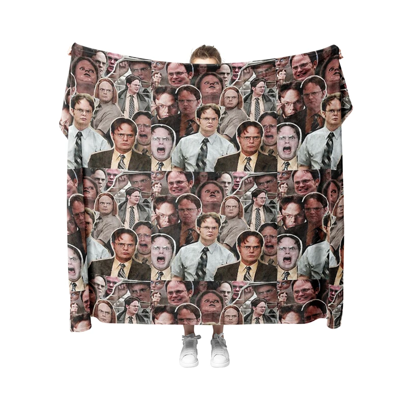 Aertemisi Dwight Schrute The Office Pet Blanket for Small Medium Large Dog Cat Puppy Kitten Couch Sofa Bed