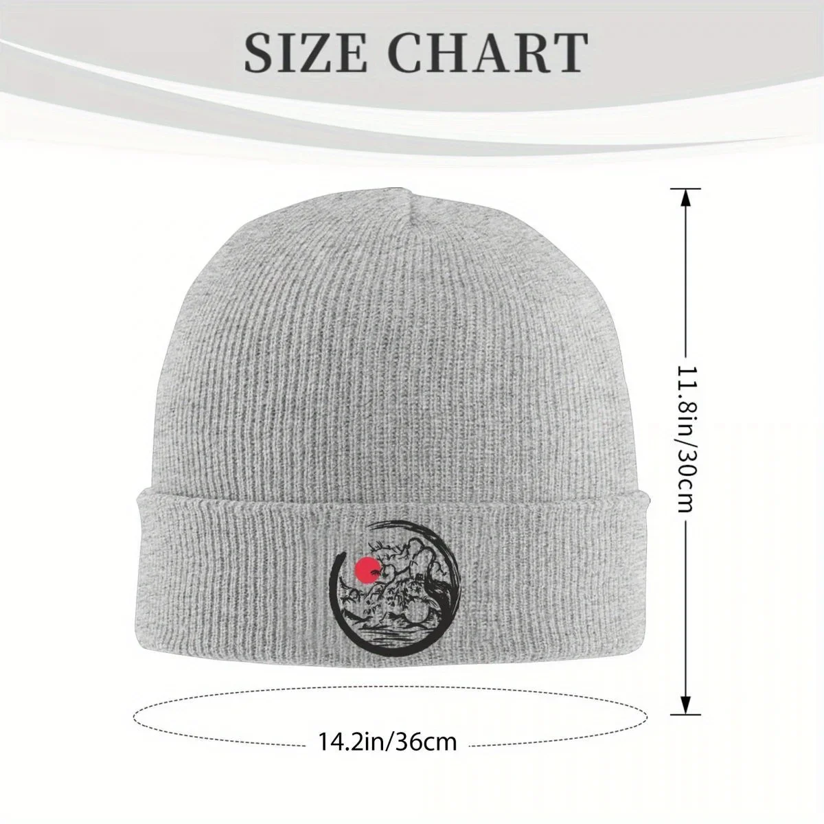 2026 Yin Yang Tree Knit Hat Beanies Winter Hats Warm Color Yin Yan Nature Cap Men Women