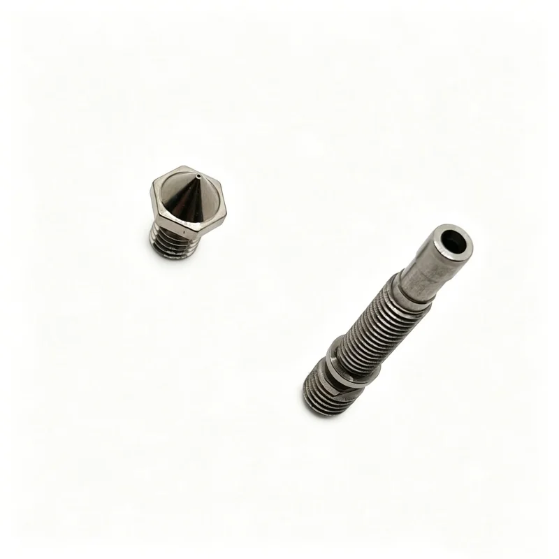 

Funssor Nozzle 0.4mm Flashforge Creator HT Hotend CuCrZr Stainless Steel Heatbreak Kit