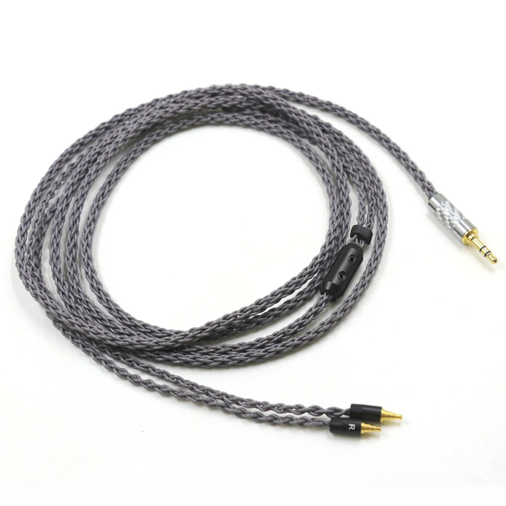 Balanced Cables 2.5/3.5/4.4 MM Single Crystal Silver 8core For SENNHEISER IE40Pro IE400 Pro Headphone