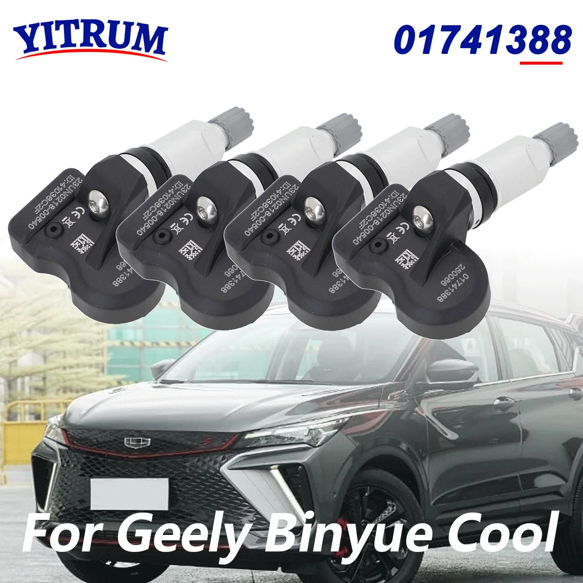 

01741388 TPMS Tire Pressure Monitor Sensor For Geely Binyue Cool 2022 2023 Emgrand Binyue Binray Tire Air Pressure Gauge 433MHz