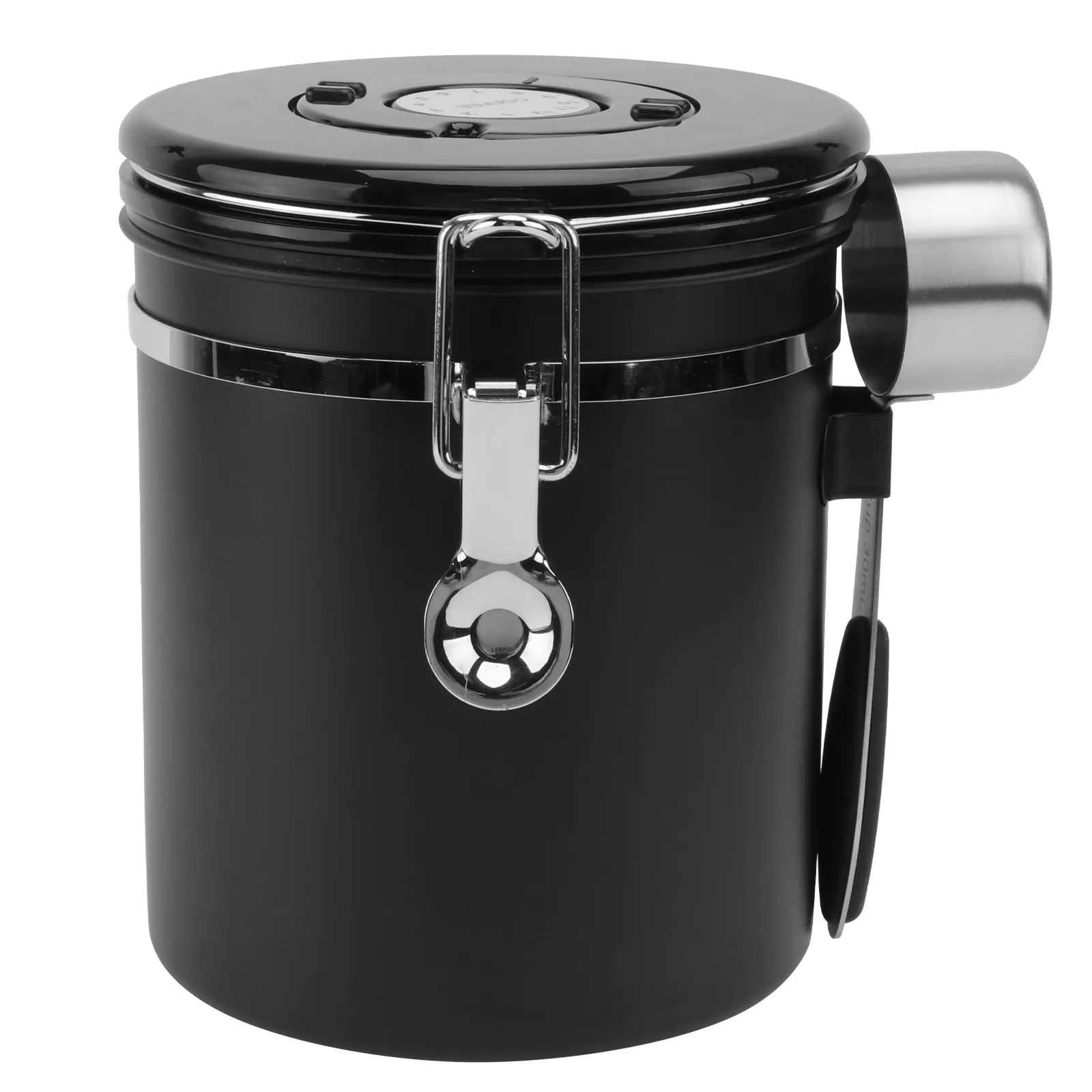 1Pcs Premium Stainless Steel Coffee Bean Storage Jar with Airtight Lid for Fresh Dry Food Storage Tea Sugar Salt Candy Container view 6