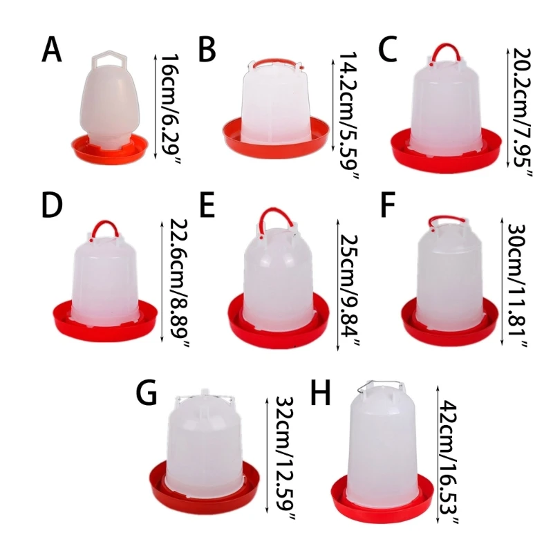 HandsFree Watering Fountain for Chickens, Ducks and Geese Water Dispenser Dropship