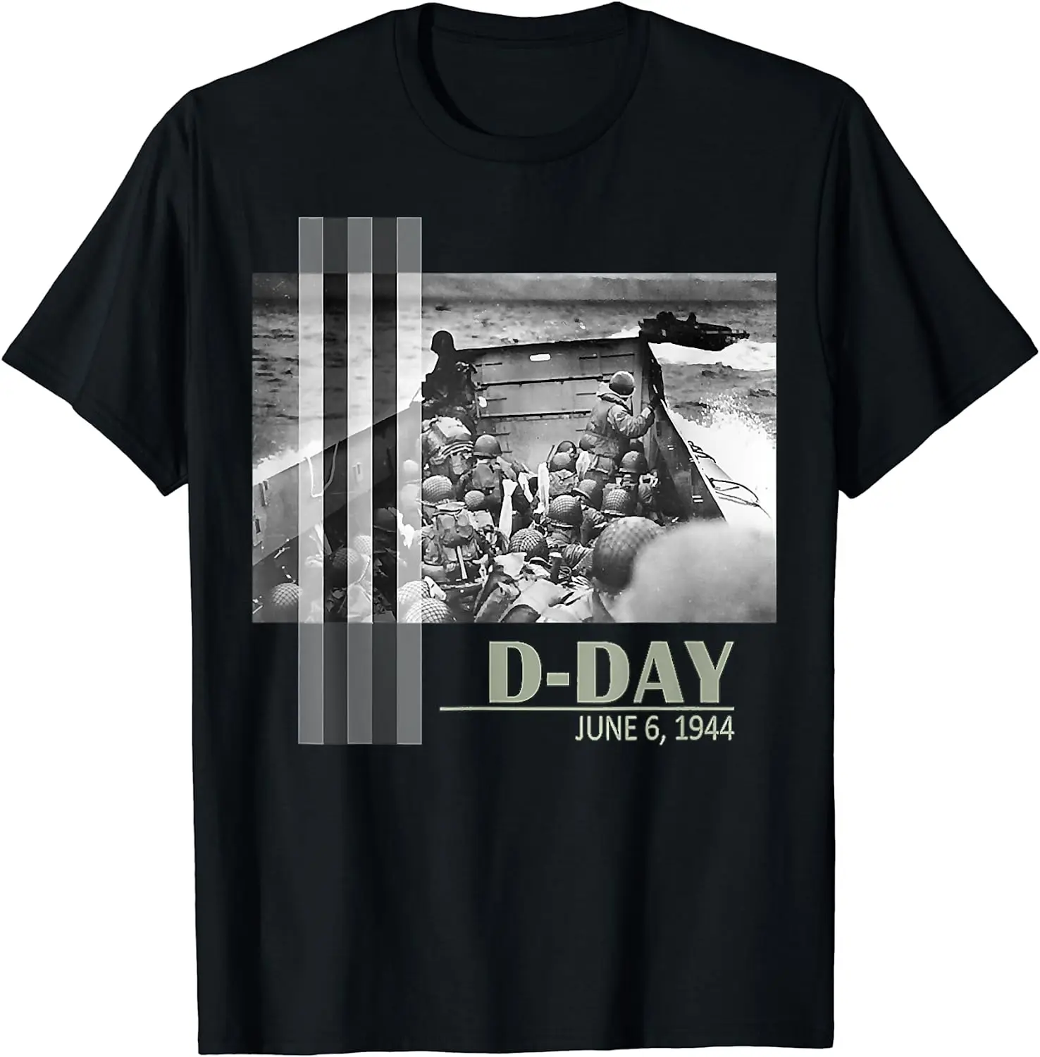 

D-Day 06 Juin 1944 WW2 Normandie Landings - Operation Overlord T-Shirt Short Sleeve Casual Cotton O-Neck Men T Shirt