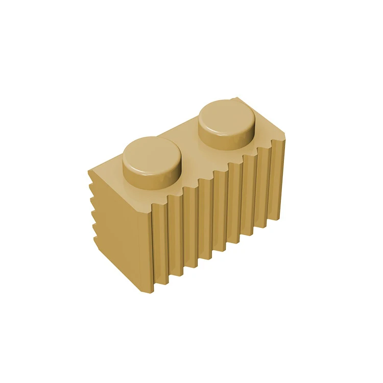 10pcs Compatible MOC Brick Parts 2877 Brick Modified 1 x 2 with Grille / Fluted Profile Building Block Particle DIY Kid Toy Gift