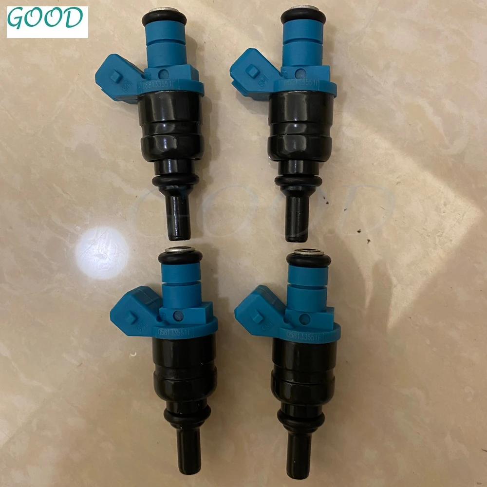 4 Pieces New Fuel Injector Nozzle OEM 058133551F For Volkswage-n V-W golf passat 1.8 ADR 20v